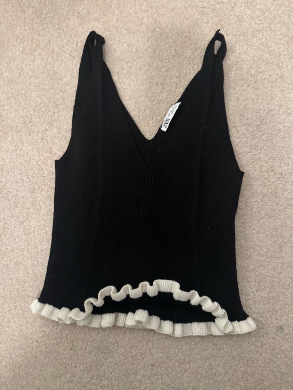 Zara Ruffled Tank Top